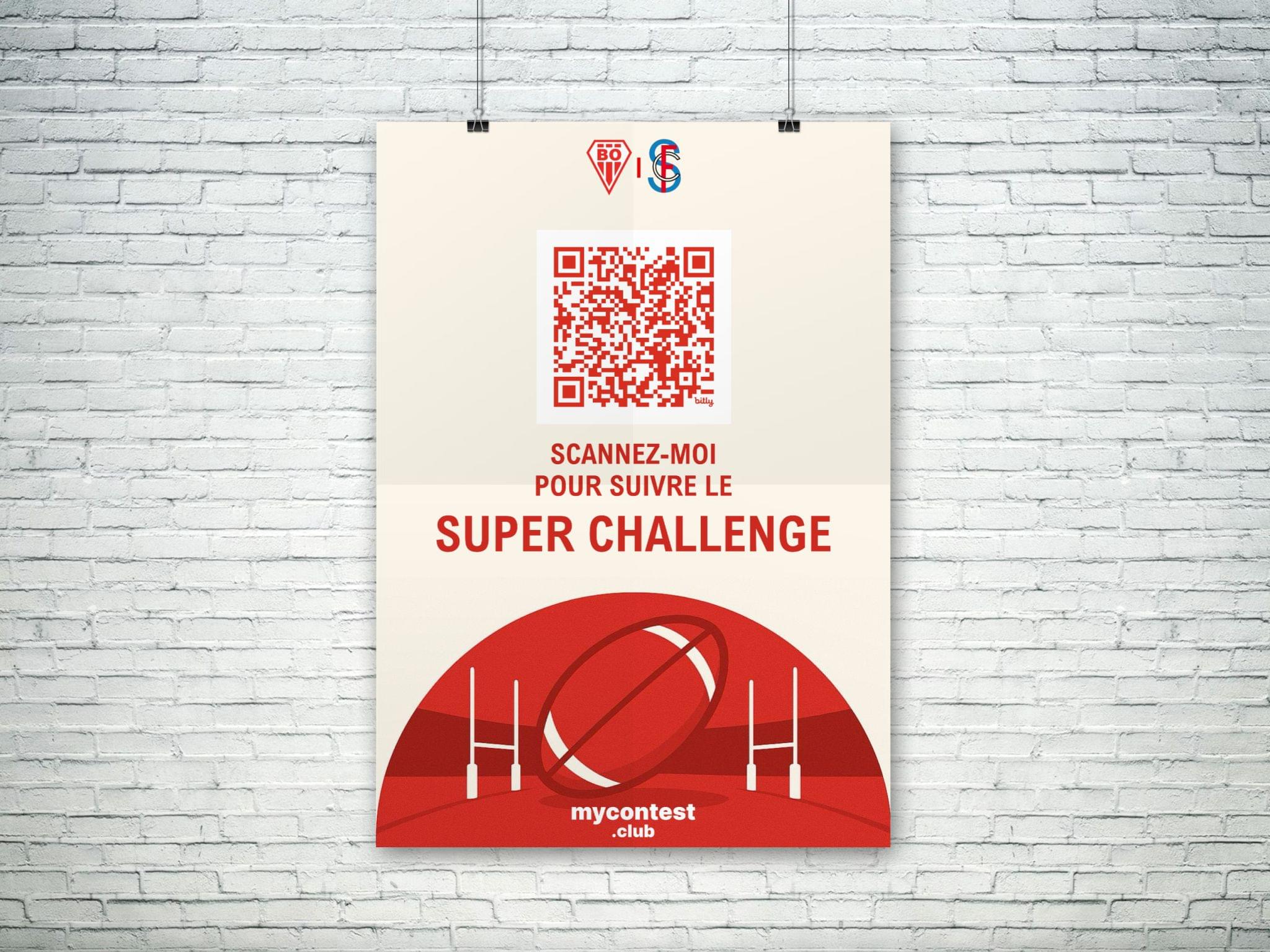 Affiche de tournoi de rugby