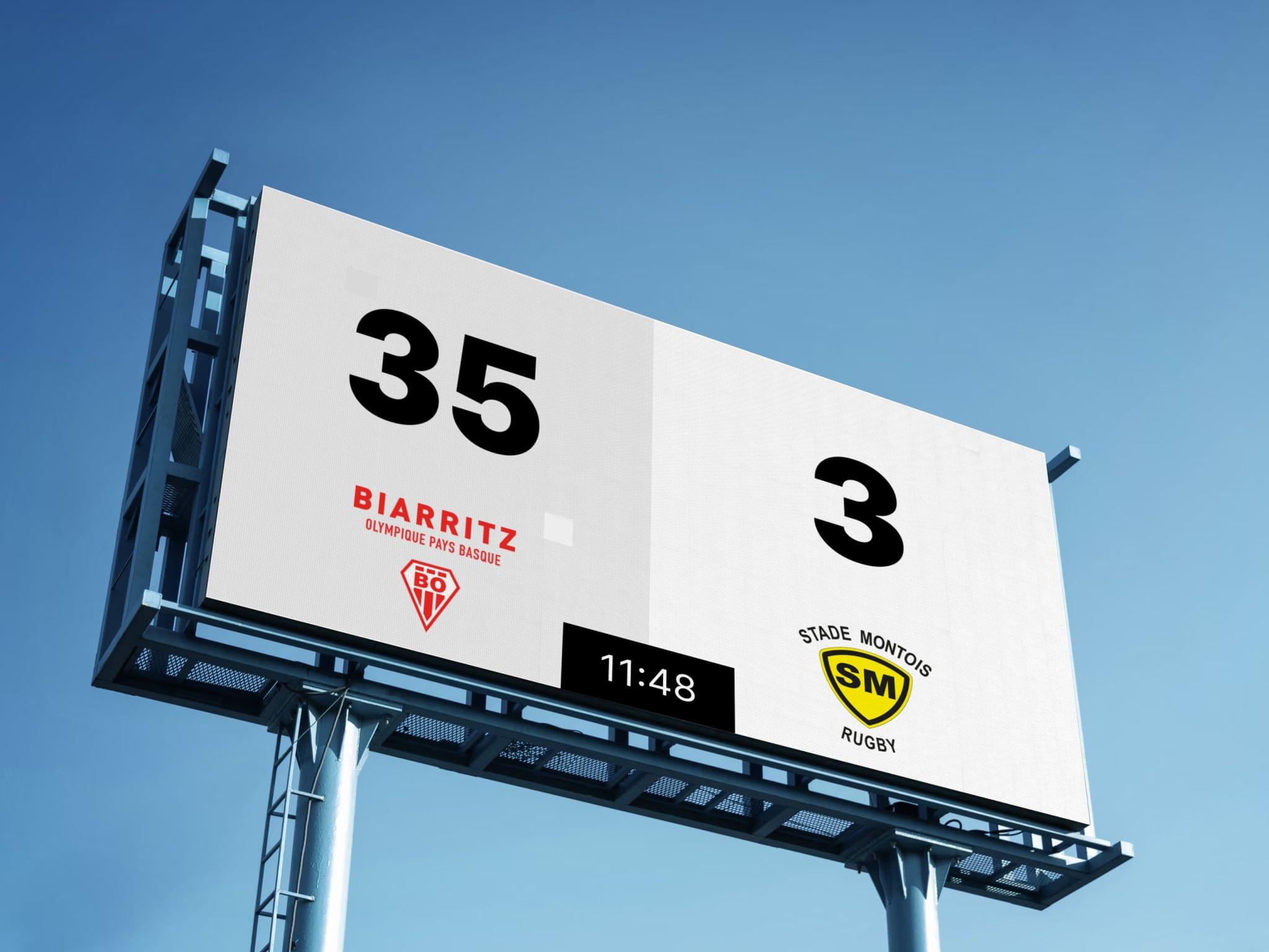 Match de rugby en direct